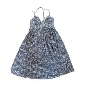 J. Crew Factory Blue Floral Mini Dress